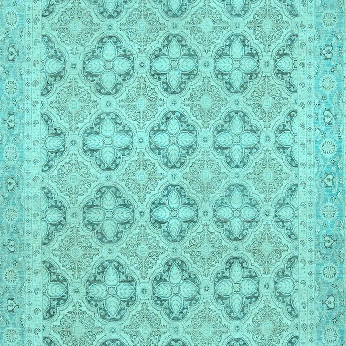Machine Washable Oriental Light Blue Traditional Rug, wshabs2708lblu