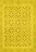 Machine Washable Oriental Yellow Traditional Rug, wshabs2708yw