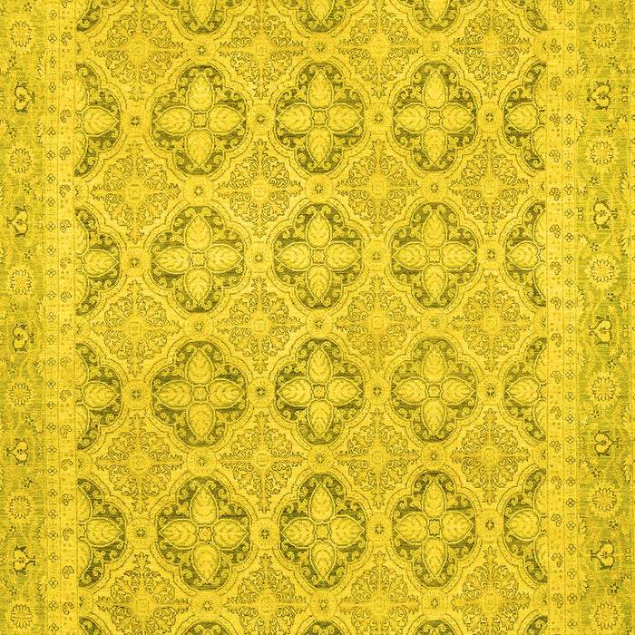 Oriental Yellow Traditional Rug, abs2708yw