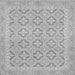 Square Oriental Gray Traditional Rug, abs2708gry