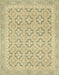 Abstract Copper Green Oriental Rug, abs2708