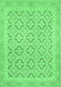 Oriental Emerald Green Traditional Rug, abs2708emgrn