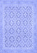 Machine Washable Oriental Blue Traditional Rug, wshabs2708blu