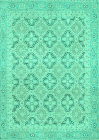 Oriental Turquoise Traditional Rug, abs2708turq