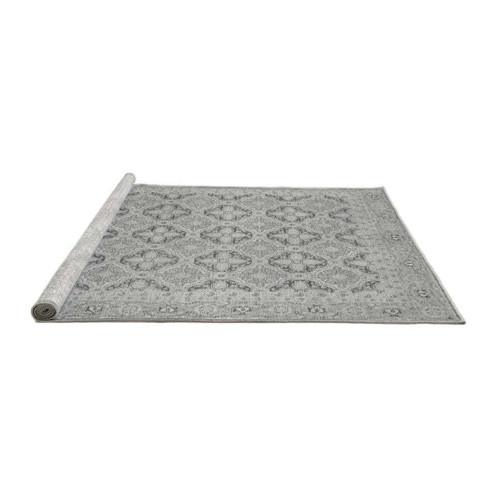 Sideview of Machine Washable Oriental Gray Traditional Rug, wshabs2708gry
