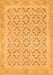 Machine Washable Oriental Orange Traditional Area Rugs, wshabs2708org