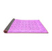 Sideview of Oriental Purple Traditional Rug, abs2708pur