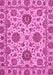 Machine Washable Oriental Pink Traditional Rug, wshabs2709pnk