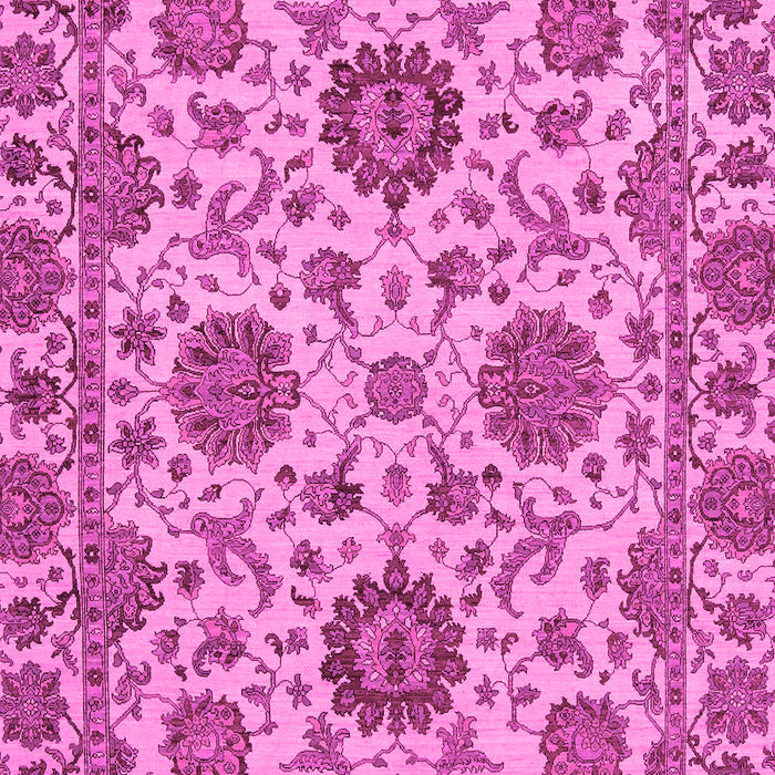Machine Washable Oriental Pink Traditional Rug, wshabs2709pnk