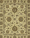 Abstract Chrome Gold Yellow Oriental Rug, abs2709