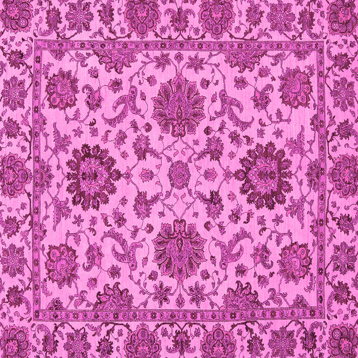 Square Oriental Pink Traditional Rug, abs2709pnk