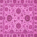 Square Machine Washable Oriental Pink Traditional Rug, wshabs2709pnk