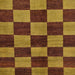 Square Machine Washable Abstract Cinnamon Brown Rug, wshabs270