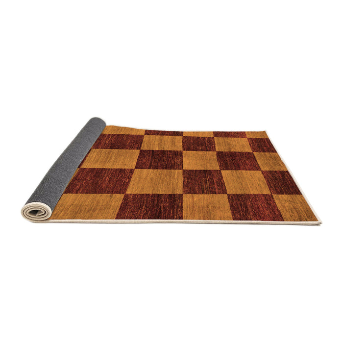 Sideview of Oriental Orange Modern Rug, abs270org