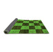 Sideview of Oriental Green Modern Rug, abs270grn