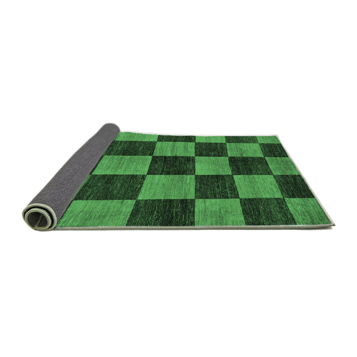 Sideview of Oriental Emerald Green Modern Rug, abs270emgrn