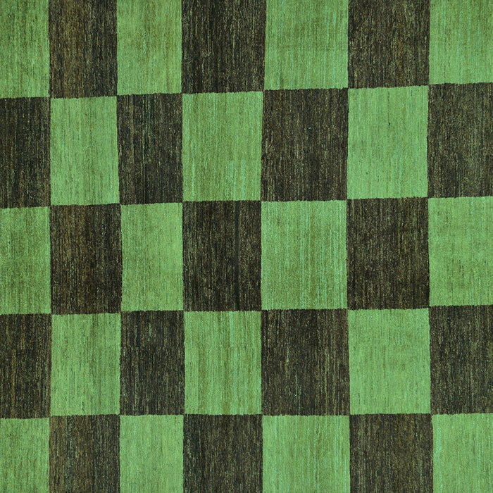 Square Machine Washable Oriental Turquoise Modern Area Rugs, wshabs270turq