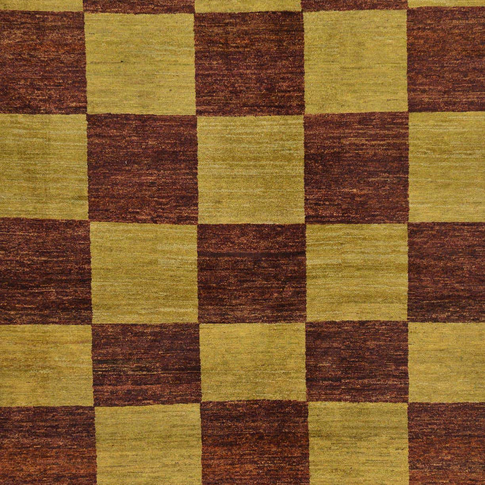 Machine Washable Abstract Cinnamon Brown Rug, wshabs270