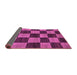 Sideview of Oriental Purple Modern Rug, abs270pur