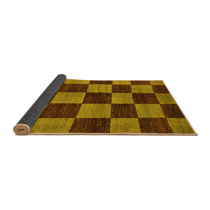 Sideview of Oriental Yellow Modern Rug, abs270yw