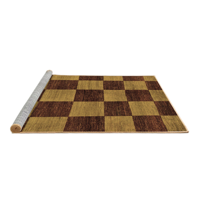 Sideview of Machine Washable Oriental Brown Modern Rug, wshabs270brn