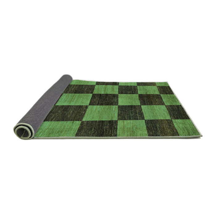 Sideview of Oriental Turquoise Modern Rug, abs270turq