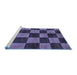 Sideview of Machine Washable Oriental Blue Modern Rug, wshabs270blu