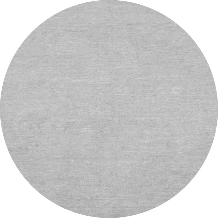 Round Oriental Gray Traditional Rug, abs2710gry