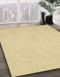 Abstract Mustard Yellow Oriental Rug, abs2710