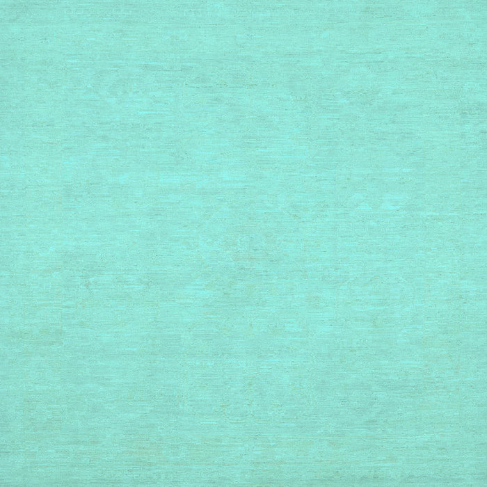 Square Oriental Light Blue Traditional Rug, abs2710lblu