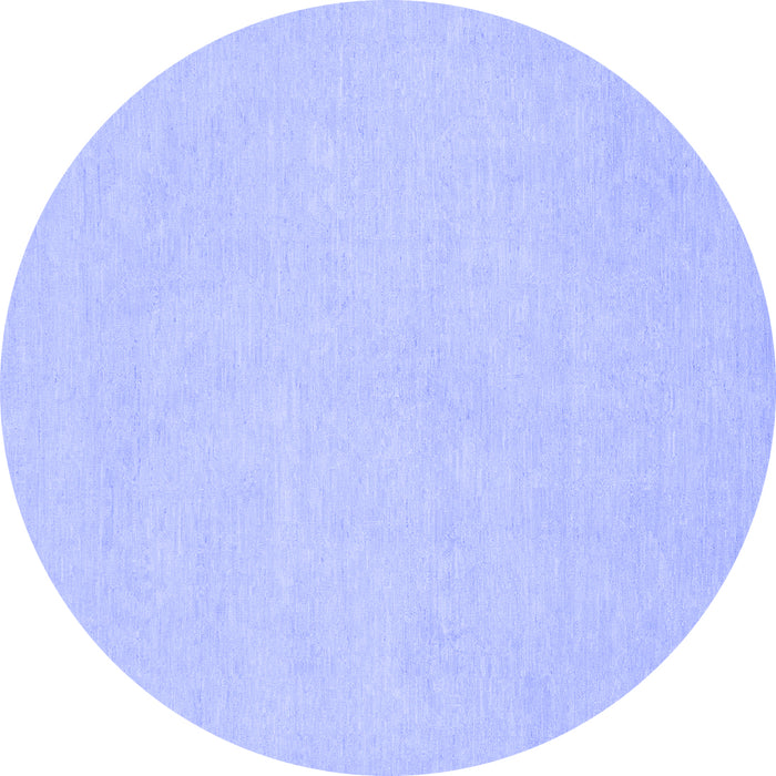 Round Oriental Blue Traditional Rug, abs2710blu