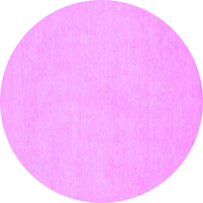 Round Machine Washable Oriental Purple Traditional Area Rugs, wshabs2710pur