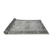 Sideview of Oriental Gray Traditional Rug, abs2711gry