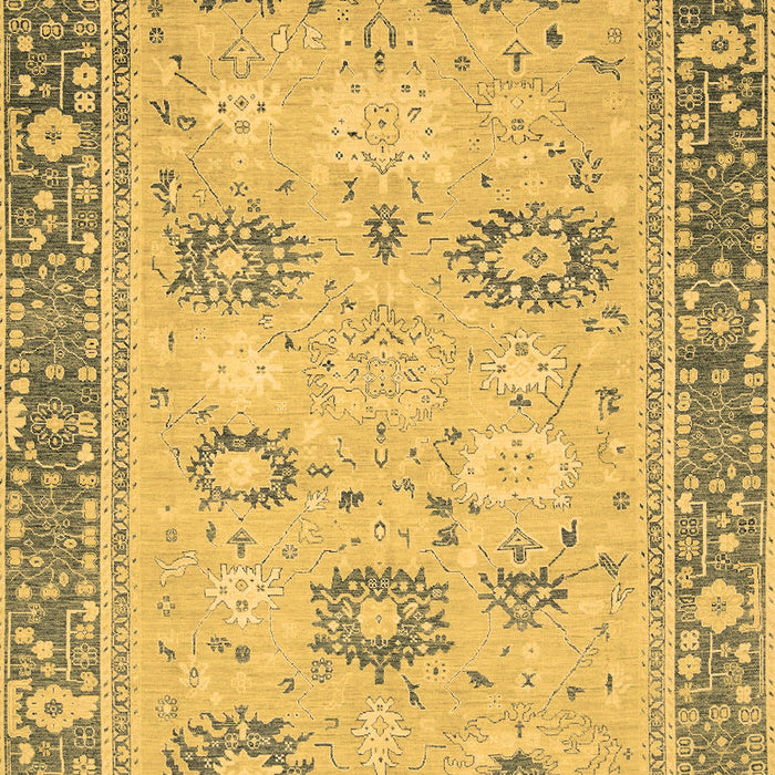 Machine Washable Oriental Brown Traditional Rug, wshabs2711brn