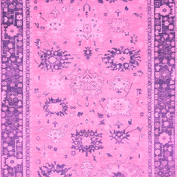 Machine Washable Oriental Pink Traditional Rug, wshabs2711pnk