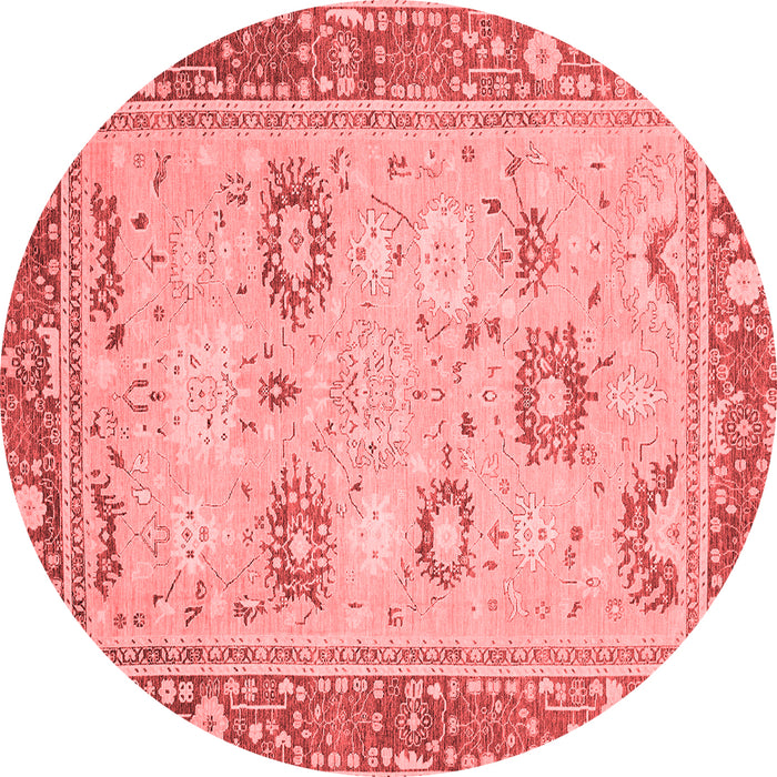 Machine Washable Oriental Red Traditional Rug, wshabs2711red