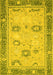 Oriental Yellow Traditional Rug, abs2711yw