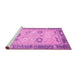 Sideview of Machine Washable Oriental Pink Traditional Rug, wshabs2711pnk