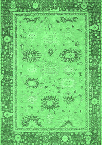 Oriental Emerald Green Traditional Rug, abs2711emgrn