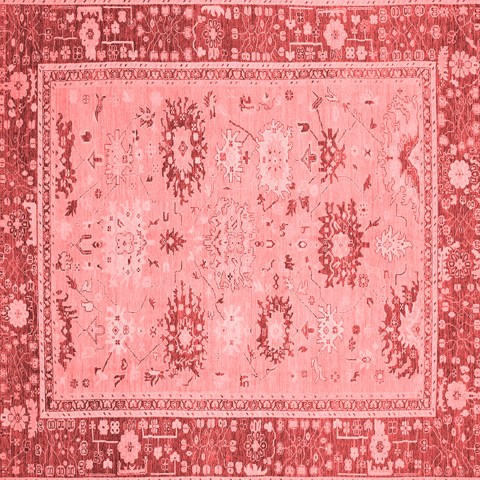 Machine Washable Oriental Red Traditional Rug, wshabs2711red