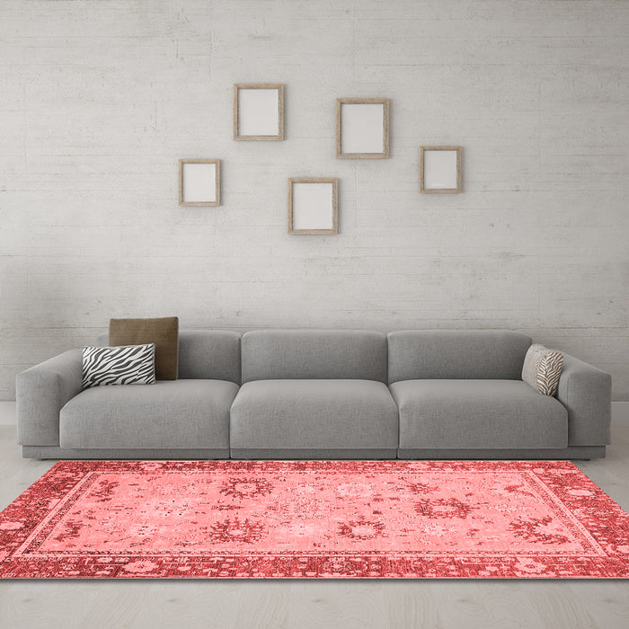 Traditional Red Washable Rugs