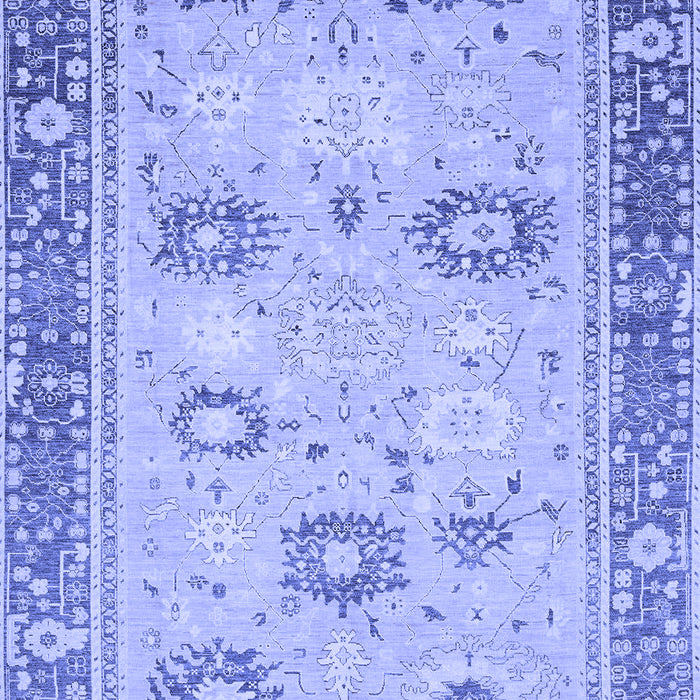 Machine Washable Oriental Blue Traditional Rug, wshabs2711blu
