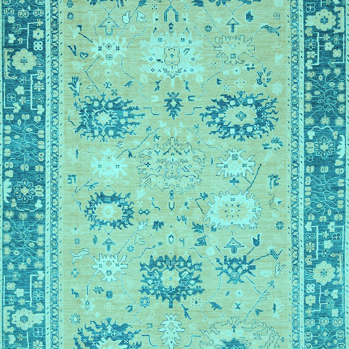 Oriental Light Blue Traditional Rug, abs2711lblu