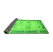 Sideview of Oriental Green Traditional Rug, abs2711grn