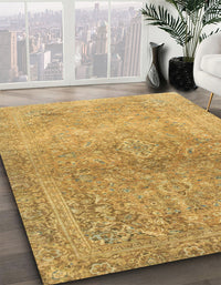 Abstract Sedona Brown Oriental Rug, abs2712