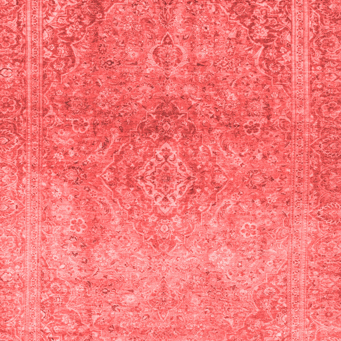 Machine Washable Oriental Red Traditional Rug, wshabs2712red
