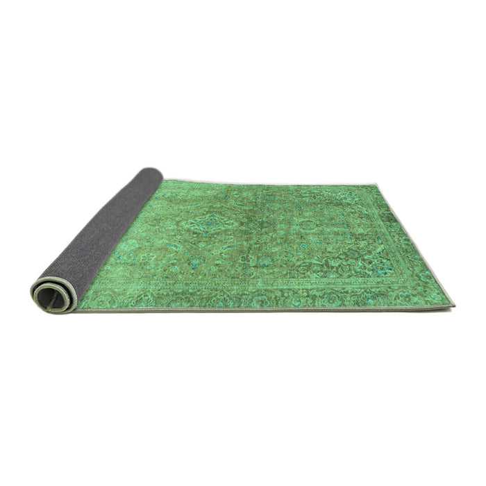 Sideview of Oriental Turquoise Traditional Rug, abs2712turq