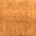 Square Oriental Orange Traditional Rug, abs2712org