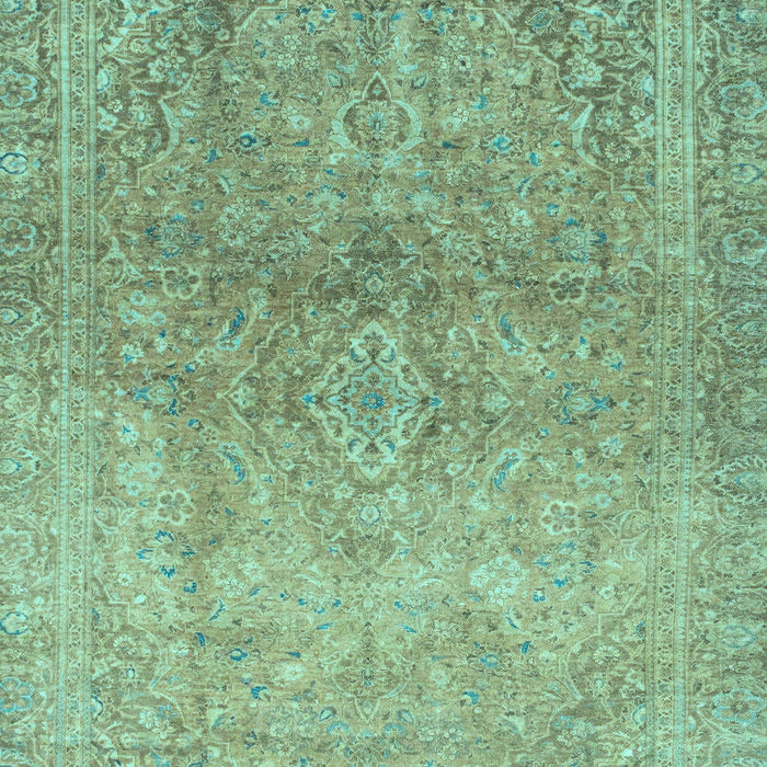 Machine Washable Oriental Light Blue Traditional Rug, wshabs2712lblu