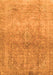 Machine Washable Oriental Orange Traditional Area Rugs, wshabs2712org